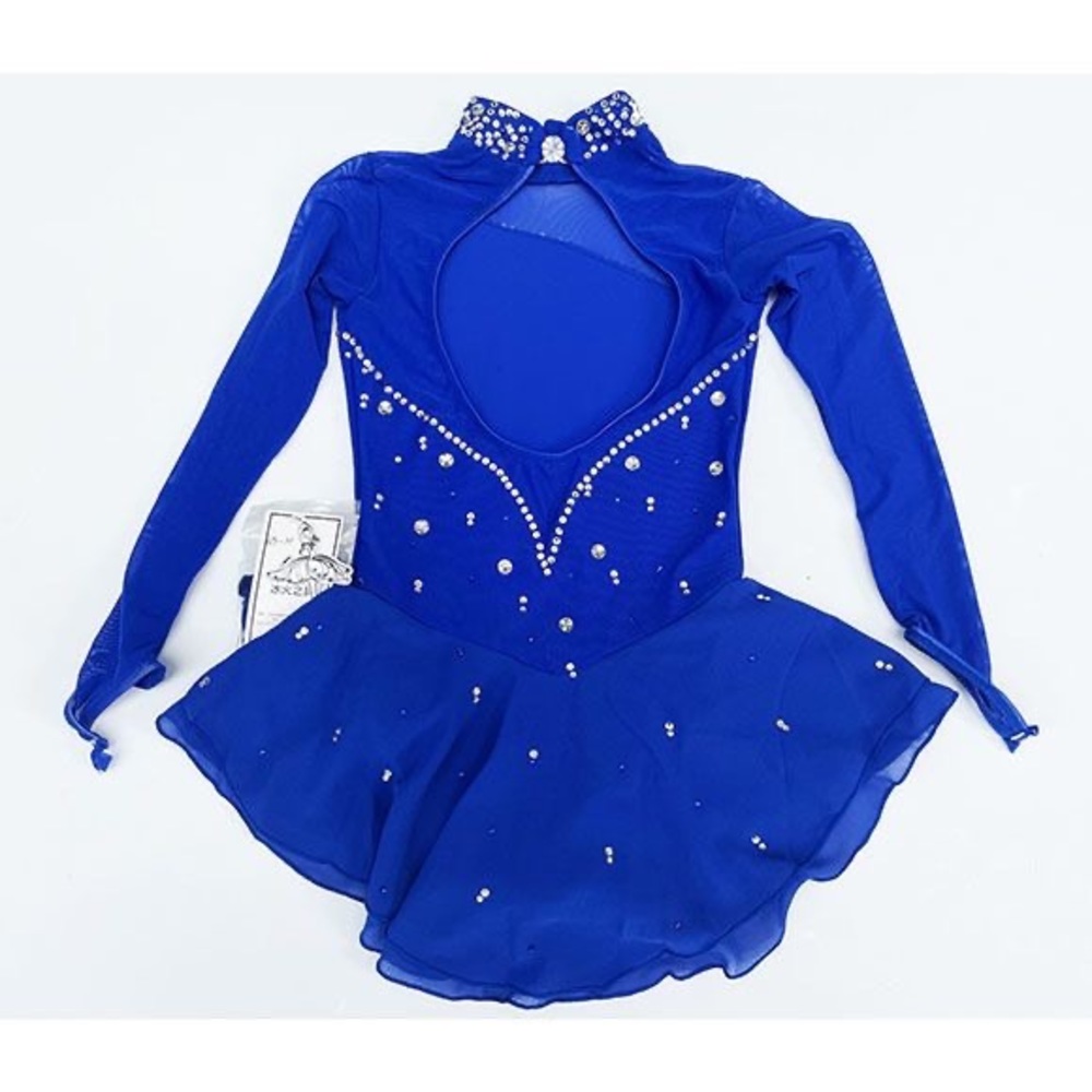 Used Figure Skating Dress Ice Skating Dress Girl Size 10 (5~8T) 120~130cm - Picture 2 of 6